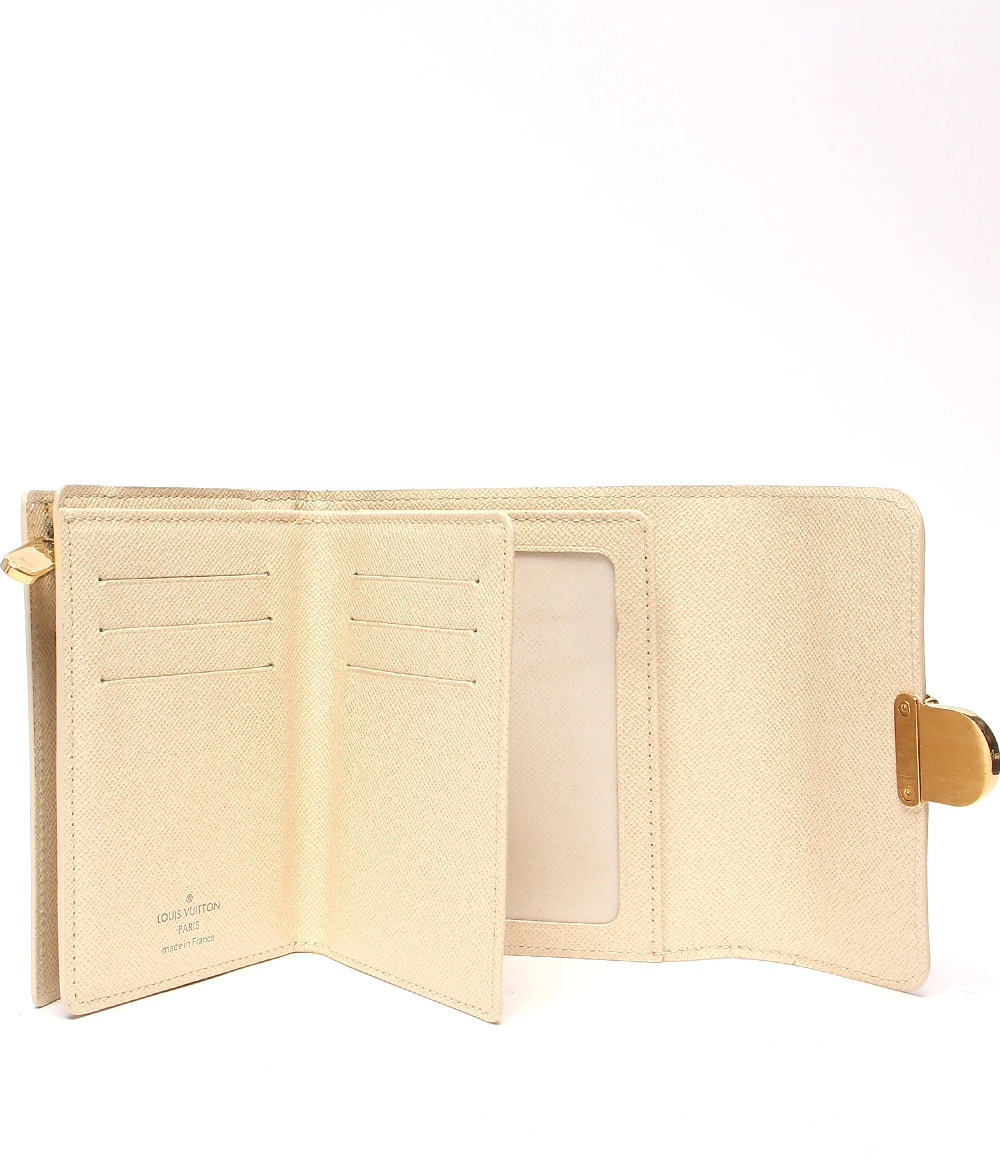Louis Vuitton fold Bi Portefeuille Wallet Joy Damier Azur White
